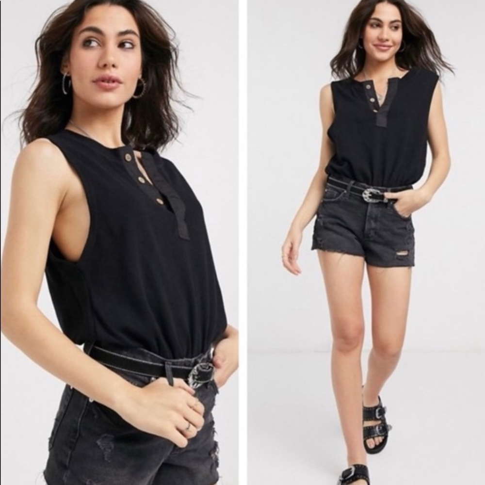 NWT FREE PEOPLE PEEK AYE BODYSUIT